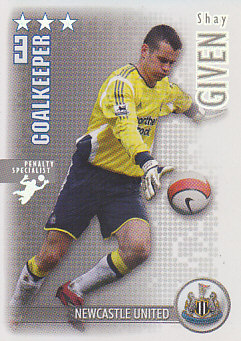Shay Given Newcastle United 2006/07 Shoot Out Excellent Player #217